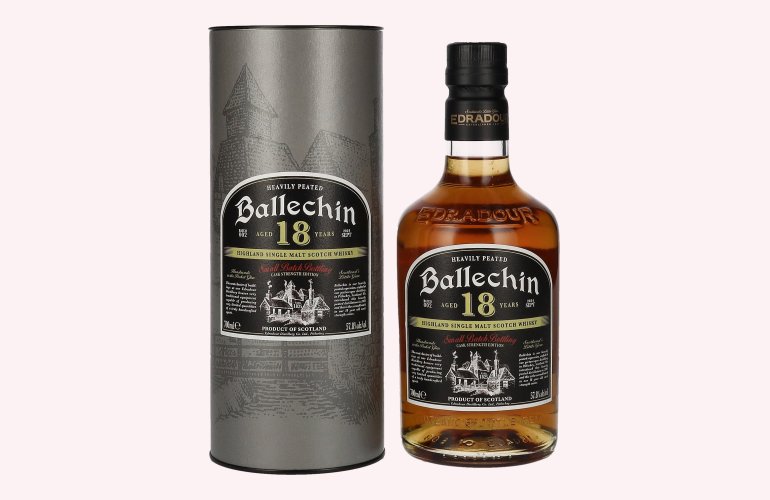 Edradour Ballechin 18 Years Old Highland Single Malt Cask Strength Batch #2 57,8% Vol. 0,7l in geschenkverpakking