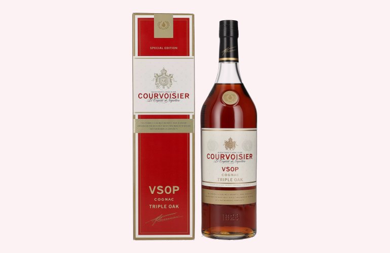 Courvoisier VSOP Triple Oak Special Edition 40% Vol. 1l in geschenkverpakking