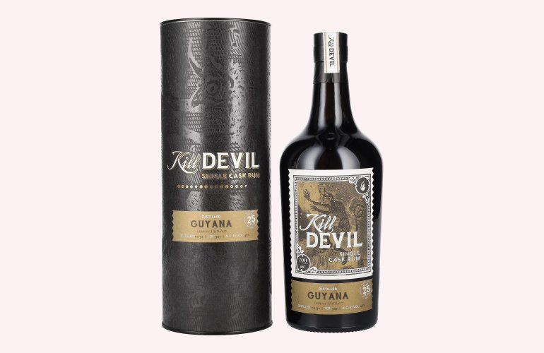 Hunter Laing Kill Devil Guyana 25 Years Old Single Cask Rum 1992 46% Vol. 0,7l en boîte cadeau