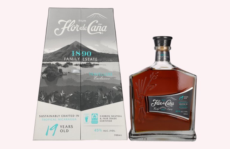 Flor de Caña Centenario 19 Years Old Rum 45% Vol. 0,7l en boîte cadeau