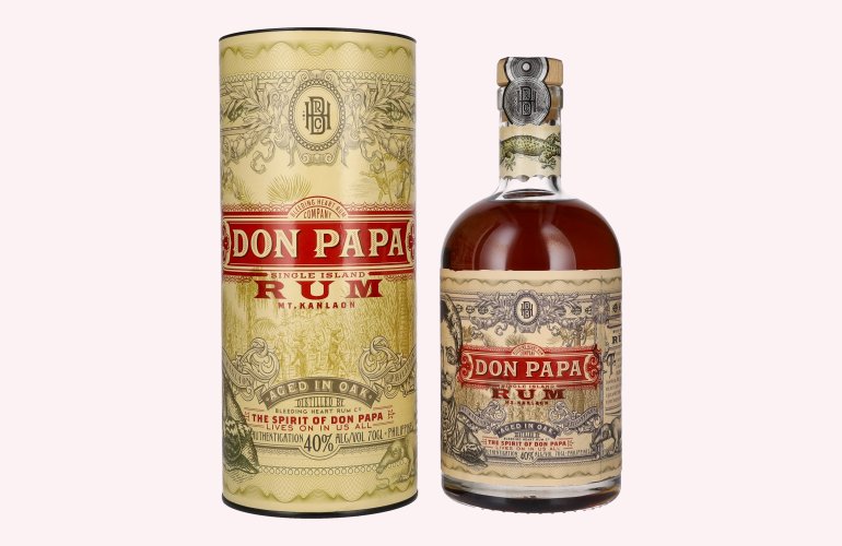 Don Papa 7 Years Old Single Island Rum 40% Vol. 0,7l en boîte cadeau