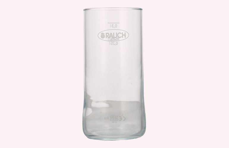 Rauch Fruchtsaft glass with calibration