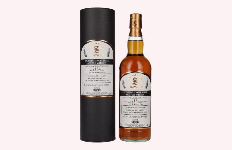 Signatory Vintage CRAIGELLACHIE 13 Years Old Cask Strength Whisky 2008 64,1% Vol. 0,7l in geschenkverpakking