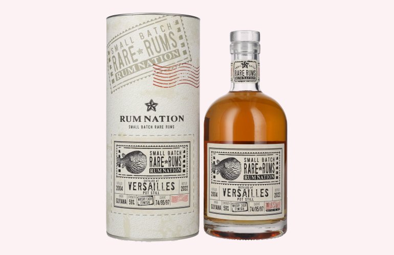 Rum Nation Rare Rums VERSAILLES 2004/2022 59% Vol. 0,7l en boîte cadeau