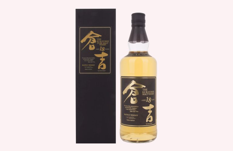 Matsui Whisky THE KURAYOSHI 18 Years Old Pure Malt Whisky 50% Vol. 0,7l en boîte cadeau