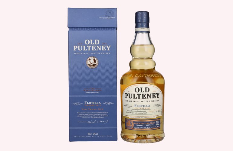 Old Pulteney FLOTILLA 10 Years Old Single Malt VINTAGE 2012 46% Vol. 0,7l in geschenkverpakking