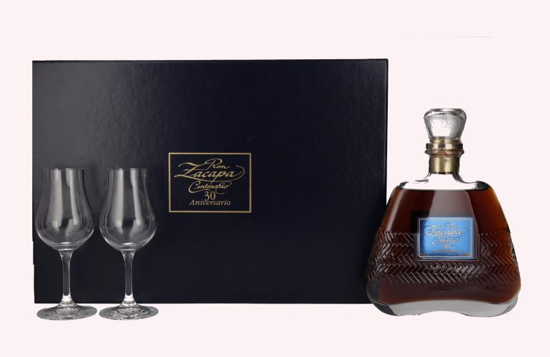 Ron Zacapa Centenario 30 ANIVERSARIO Riedel Set - Old Edition 40% Vol. 0,7l