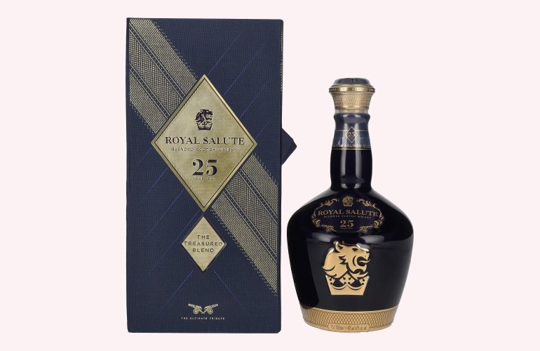 Royal Salute 25 Years Old THE TREASURE BLEND 40% Vol. 0,7l in geschenkverpakking