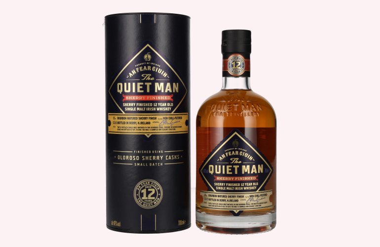 The Quiet Man AN FEAR CIUIN 12 Year Old SHERRY FINISHED 46% Vol. 0,7l en boîte cadeau