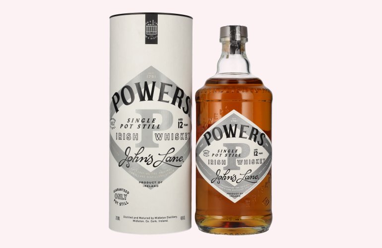 Powers 12 Years Old JOHN'S LANE Single Pot Still Irish Whiskey 46% Vol. 0,7l in geschenkverpakking