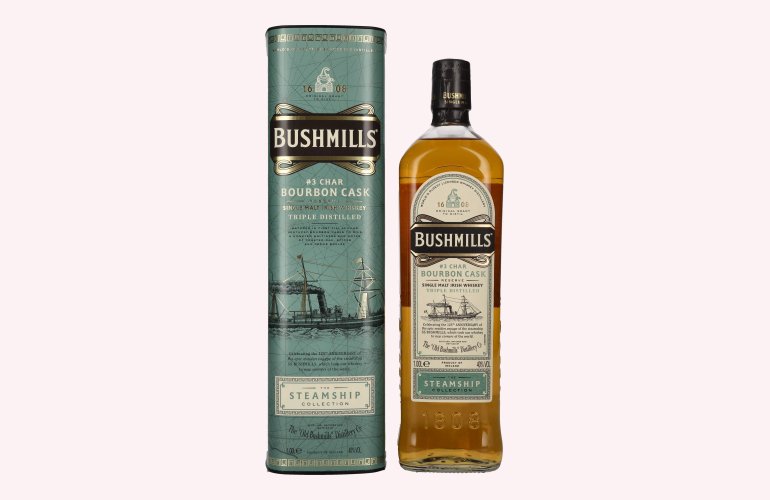 Bushmills CHAR BOURBON CASK Reserve The Steamship Collection 40% Vol. 1l en boîte cadeau