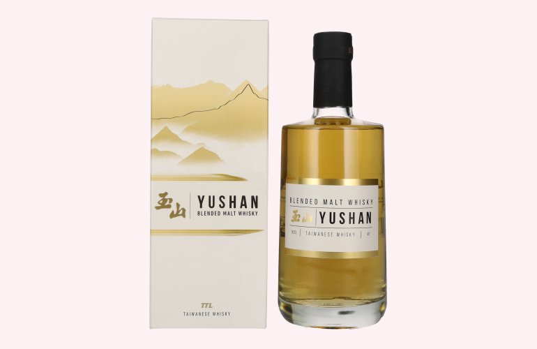 Yushan Blended Malt Whisky 40% Vol. 0,5l in geschenkverpakking