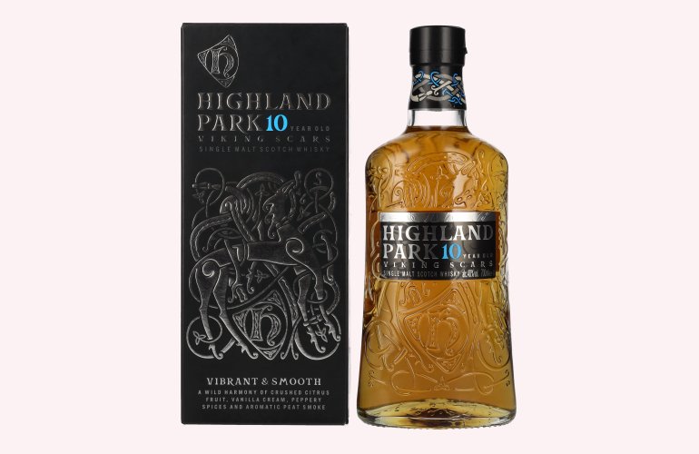 Highland Park 10 Years Old VIKING SCARS 40% Vol. 0,7l in geschenkverpakking