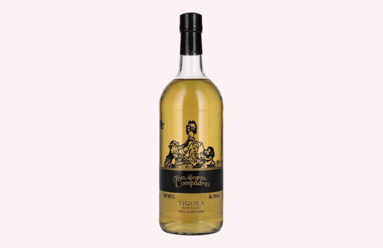 La Cofradia Tres Alegres Compadres Tequila Reposado 100% de Agave 38% Vol. 1l