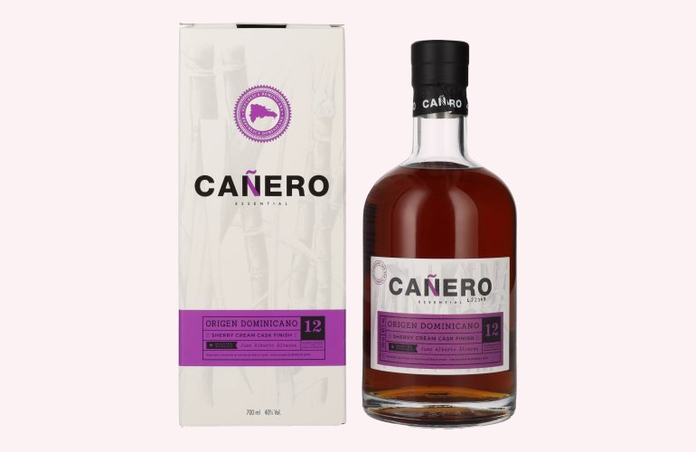 Ron Cañero 12 Solera Ron Dominicano SHERRY CREAM CASK FINISH 40% Vol. 0,7l in geschenkverpakking