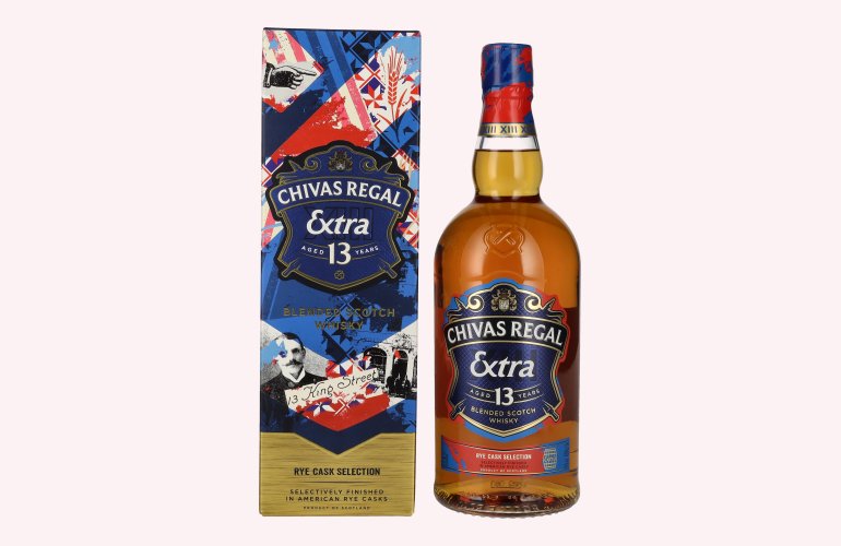 Chivas Regal EXTRA 13 Years Old AMERICAN RYE CASKS Finish 40% Vol. 1l en boîte cadeau