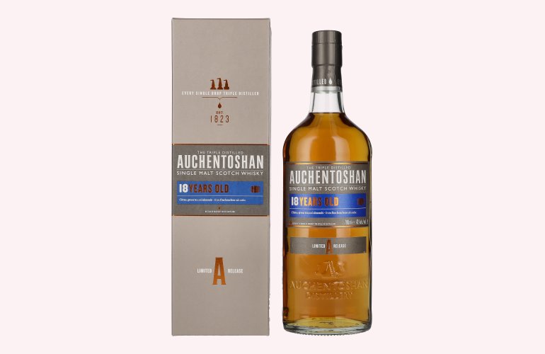 Auchentoshan 18 Years Old Single Malt Vivid and Indulgent 43% Vol. 0,7l en boîte cadeau