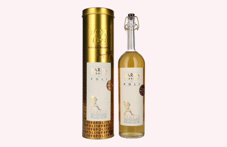 Poli Grappa Sarpa Oro di Poli 40% Vol. 0,7l in Geschenkbox