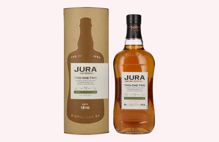 Jura 13 Years Old TWO ONE TWO Single Malt Scotch Whisky 47,5% Vol. 0,7l en boîte cadeau