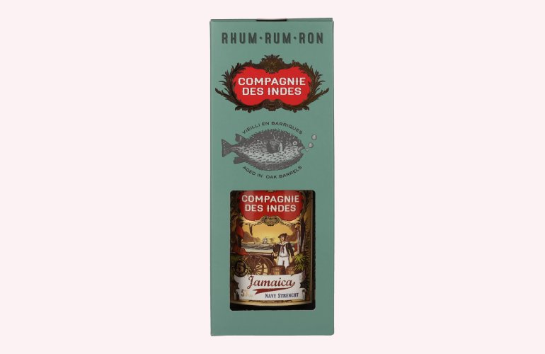 Compagnie des Indes Jamaica Rum Navy Strength 5 Years Old 57% Vol. 0,7l in geschenkverpakking