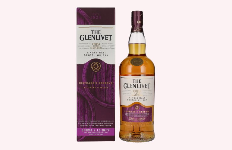 The Glenlivet DISTILLER'S RESERVE Triple Cask Matured 40% Vol. 1l en boîte cadeau