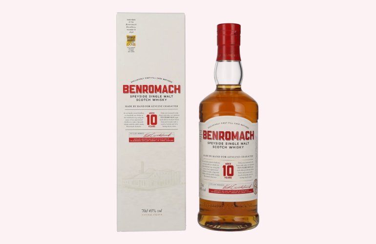 Benromach 10 Years Old The Classic Speyside Single Malt 43% Vol. 0,7l en boîte cadeau