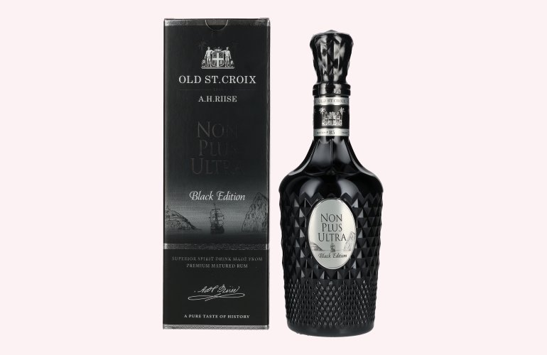 A.H. Riise NON PLUS ULTRA St. Croix Black Edition Superior Spirit Drink 42% Vol. 0,7l in Geschenkbox