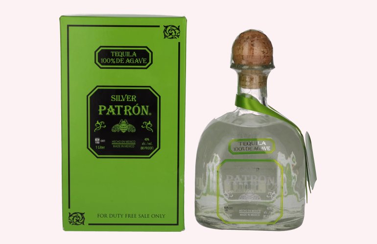 Patrón Tequila Silver 40% Vol. 1l en boîte cadeau