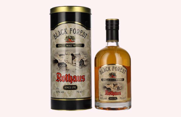 Black Forest Rothaus Single Malt Whisky Edition No. 12 43% Vol. 0,7l in Tinbox