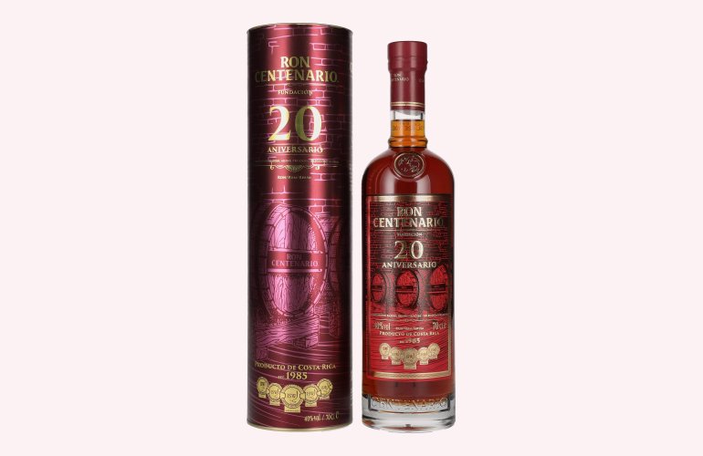 Ron Centenario FUNDACIÓN 20 Sistema Solera Rum 40% Vol. 0,7l in geschenkverpakking