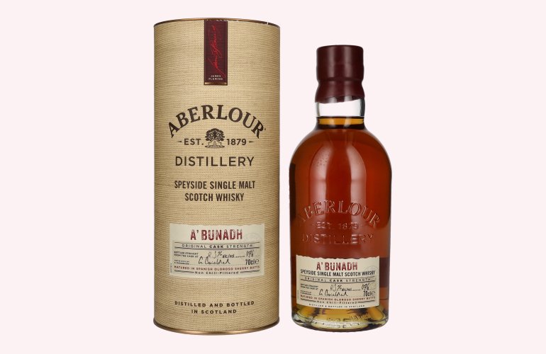 Aberlour A'BUNADH Original Cask Strength Batch No. 76 61,3% Vol. 0,7l in geschenkverpakking