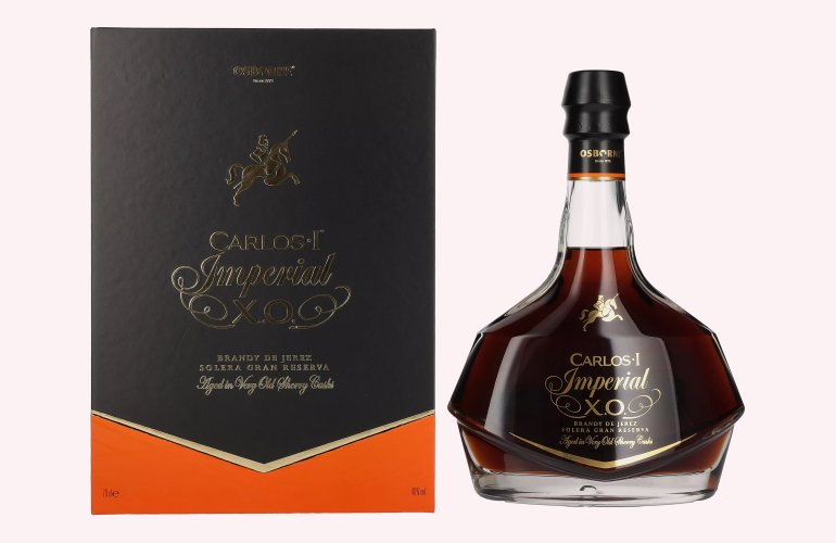 Carlos I Imperial X.O. Solera Gran Reserva Brandy de Jerez 40% Vol. 0,7l en boîte cadeau