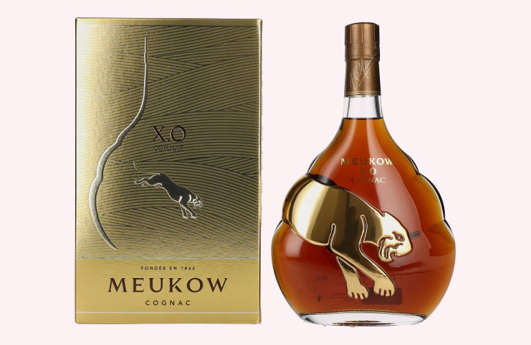 Meukow X.O. Gold Panther Cognac 40% Vol. 0,7l in geschenkverpakking