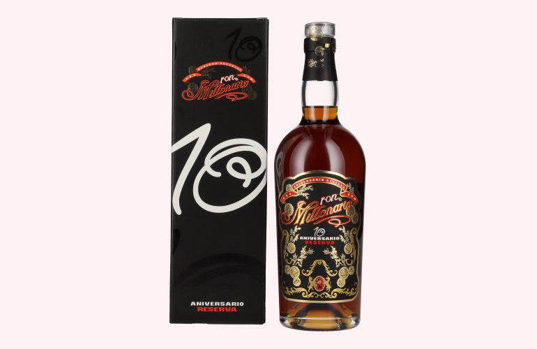 Ron Millonario 10 Aniversario Reserva 40% Vol. 0,7l en boîte cadeau