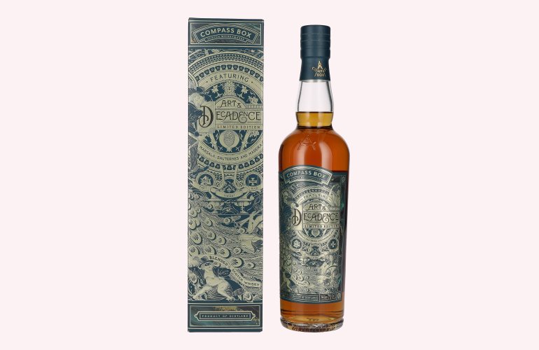 Compass Box ART & DECADENCE Blended Scotch Whisky 49% Vol. 0,7l in geschenkverpakking