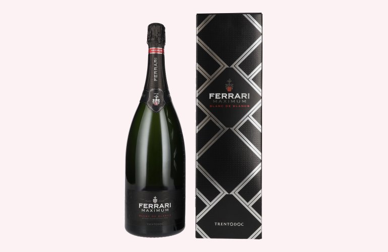 Ferrari MAXIMUM Blanc de Blancs Brut 12,5% Vol. 1,5l en boîte cadeau