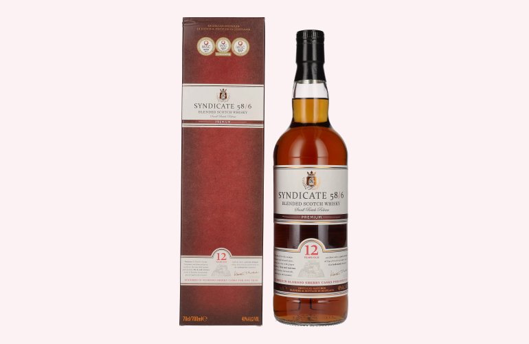 Douglas Laing SYNDICATE 58/6 12 Years Old Small Batch Release 40% Vol. 0,7l in geschenkverpakking