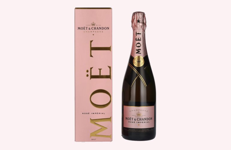 Moët & Chandon Champagne ROSÉ IMPÉRIAL Brut 12% Vol. 0,75l en boîte cadeau