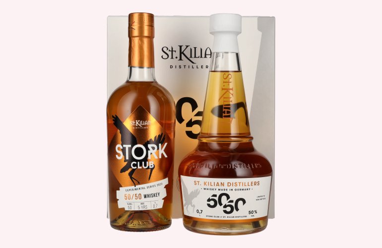 St. Kilian STORK CLUB 50/50 Experimental Series 2023 50% Vol. 2x0,7l in geschenkverpakking