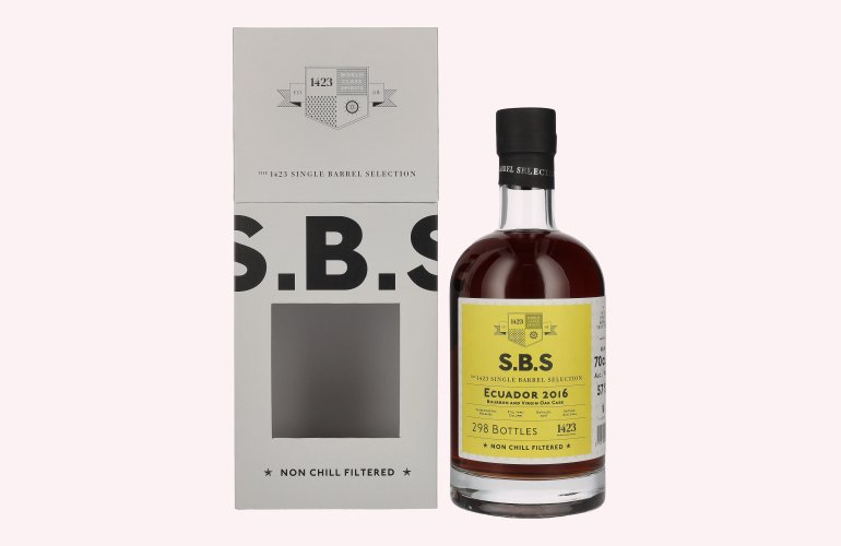 1423 S.B.S ECUADOR Bourbon and Virgin Oak Cask 2016 57% Vol. 0,7l