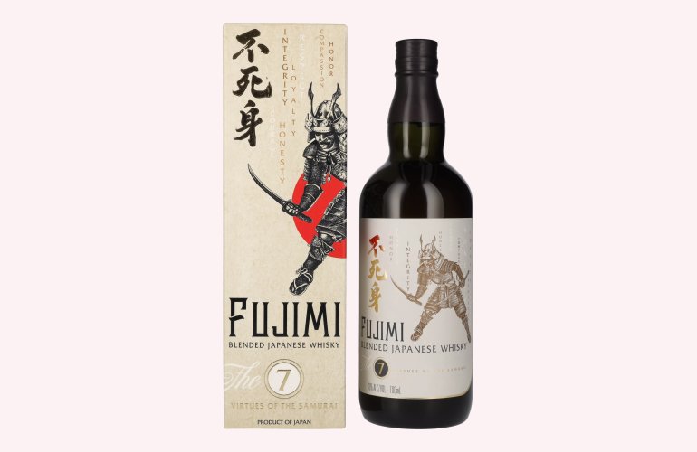 Fujimi The 7 Virtues Blended Japanese Whisky 40% Vol. 0,7l en boîte cadeau