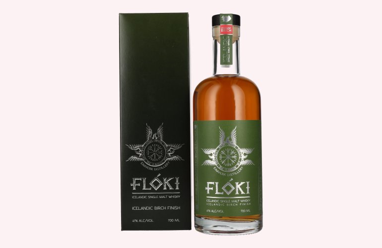 Flóki Icelandic Single Malt Whisky BIRCH FINISH 47% Vol. 0,7l en boîte cadeau