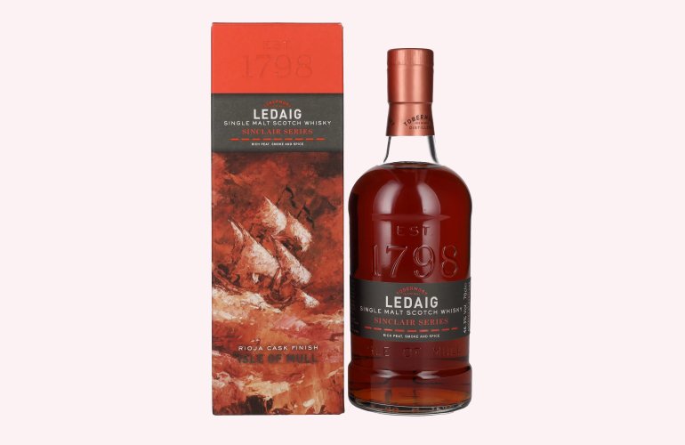 Ledaig SINCLAIR SERIES Rioja Cask Finish 46,3% Vol. 0,7l en boîte cadeau