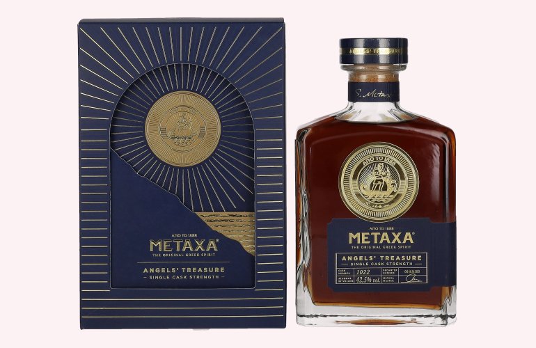 Metaxa Angels' Treasure Single Cask Strength 2023 42,5% Vol. 0,7l en boîte cadeau