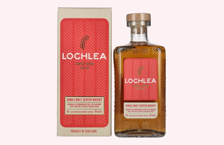 Lochlea HARVEST EDITION Second Crop Single Malt Scotch Whisky 46% Vol. 0,7l en boîte cadeau