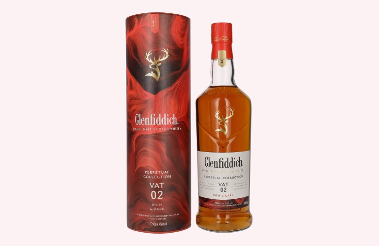 Glenfiddich Perpetual Collection VAT 02 Rich & Dark 43% Vol. 1l in geschenkverpakking