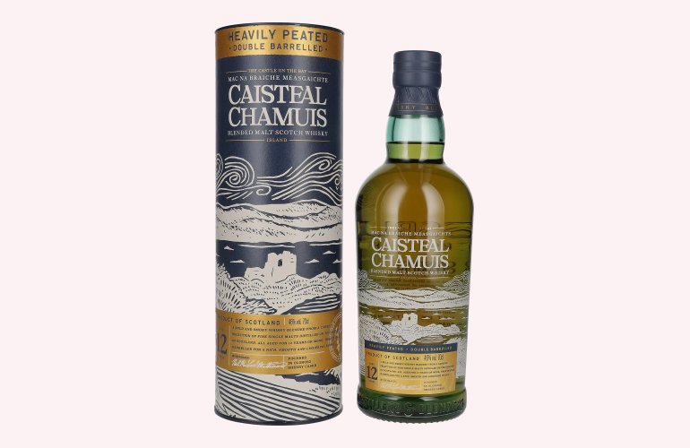 Caisteal Chamuis 12 Years Old Sherry Casks Heavily Peated Blended Malt 46% Vol. 0,7l in geschenkverpakking