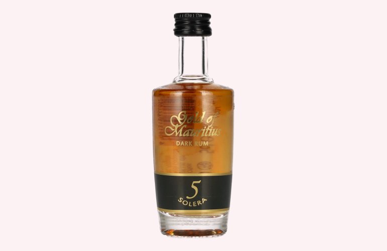 Gold of Mauritius 5 Solera Dark Rum 40% Vol. 0,05l