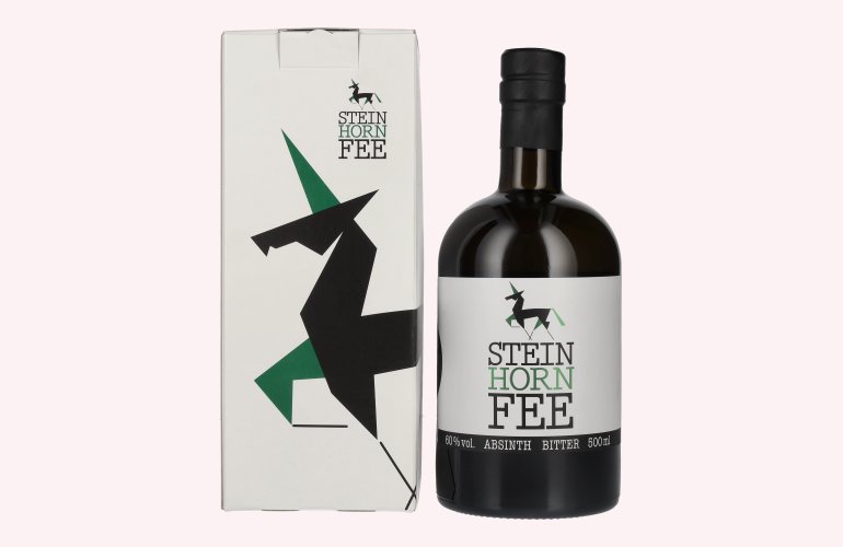 Steinhorn Fee Absinth Bitter 60% Vol. 0,5l in geschenkverpakking