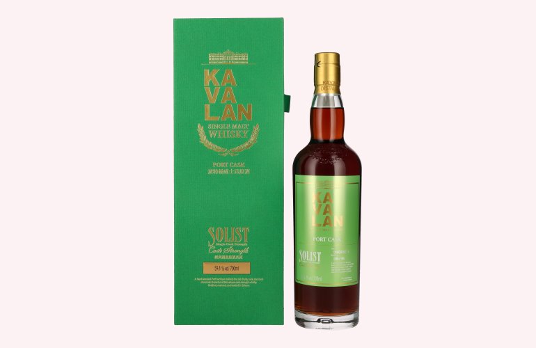 Kavalan SOLIST Single Malt Whisky Port Cask 59,4% Vol. 0,7l in Geschenkbox